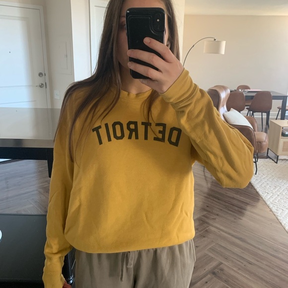 Ink Detroit yellow sweatshirt - Picture 1 of 4
